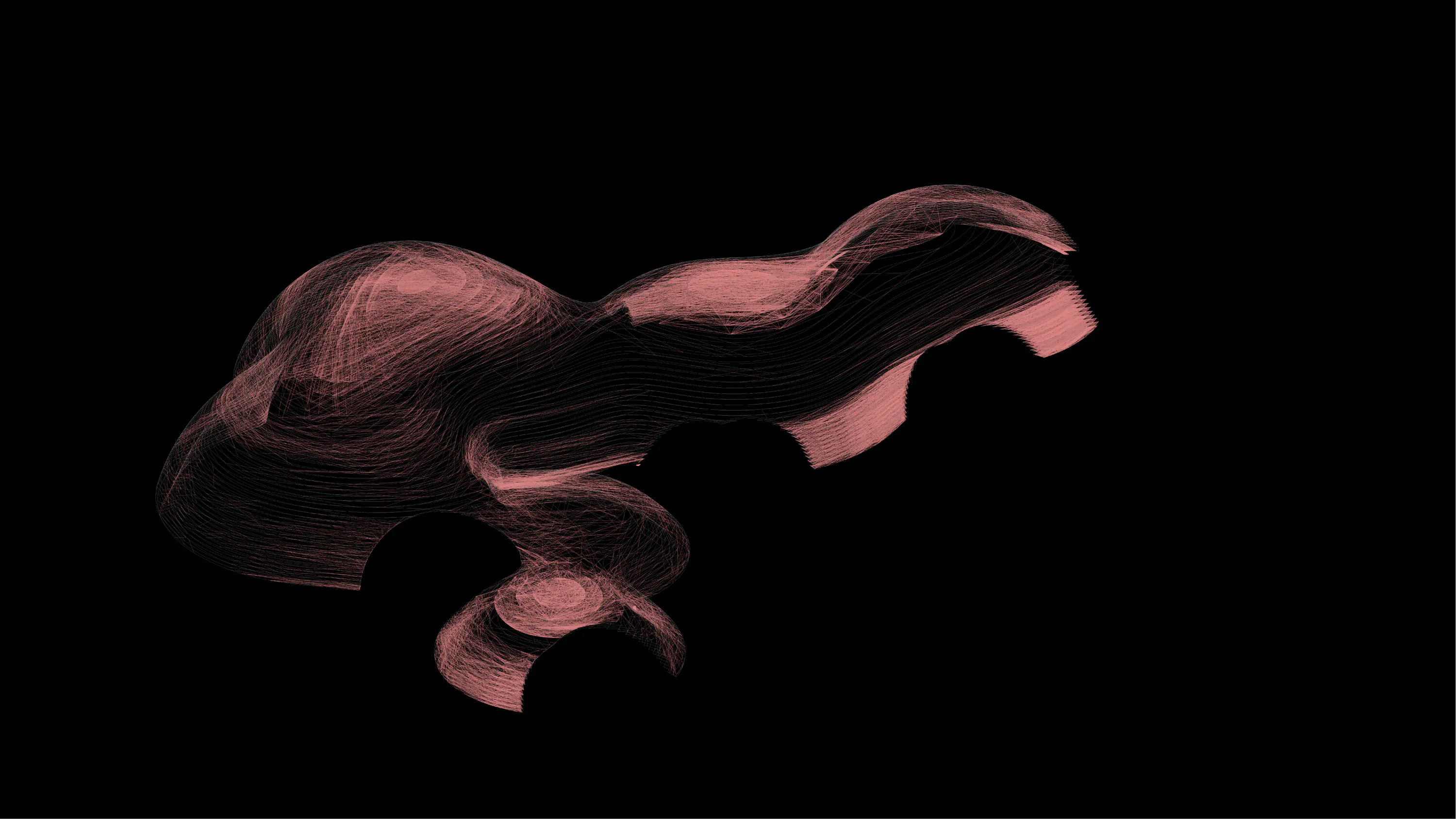 Horizontal knit structure